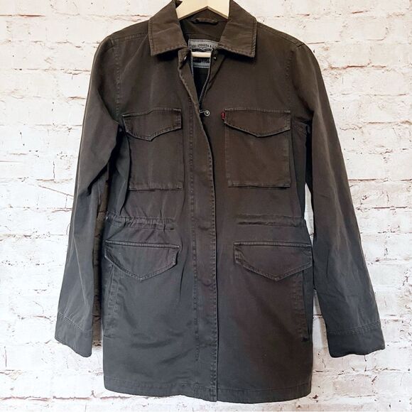 Levis canvas cargo drawstring jacket - Picture 1 of 7